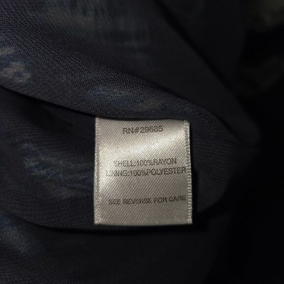 Pendleton Laura Dress Blue Pattern Fit & Flare Size 8 Side Zipper - Picture 8 of 9